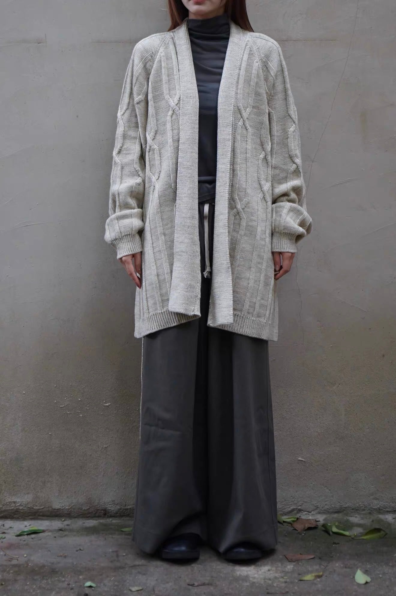 25秋冬 CABLE ROBE CARDIGAN