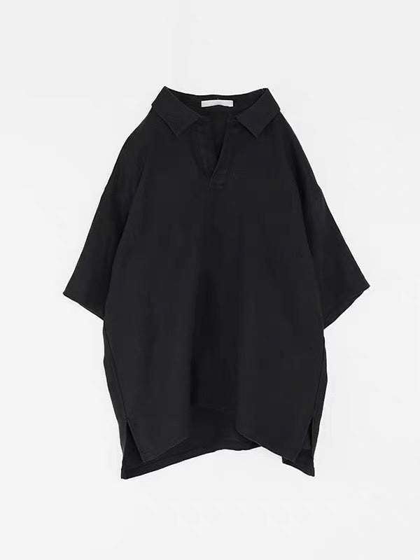 26春夏 linen polo shirt