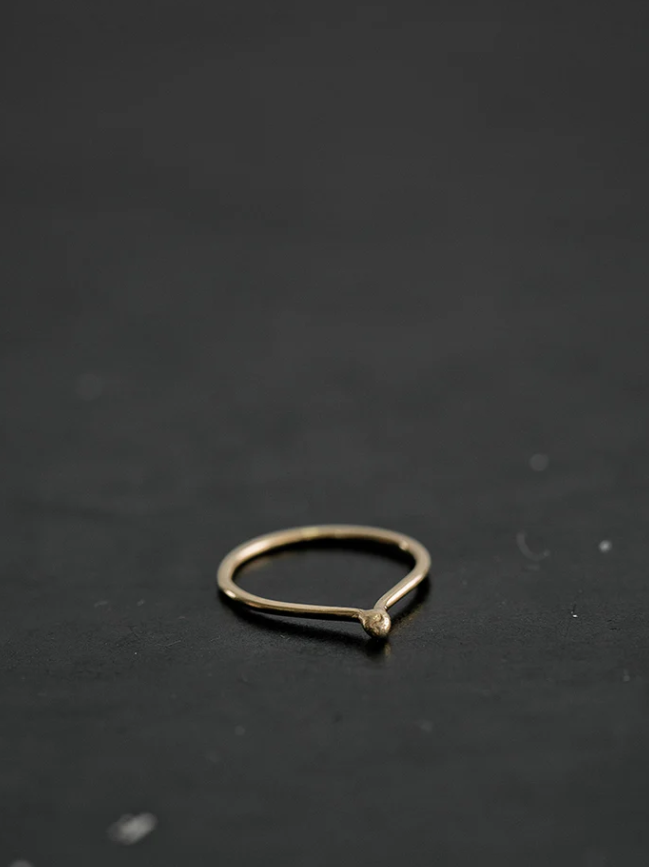 SEED RING 镀金素圈 单只