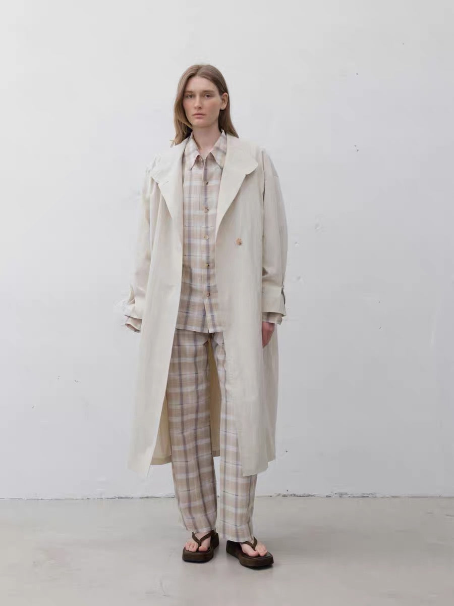 24早春 HIGH NECK COTTON TRENCH