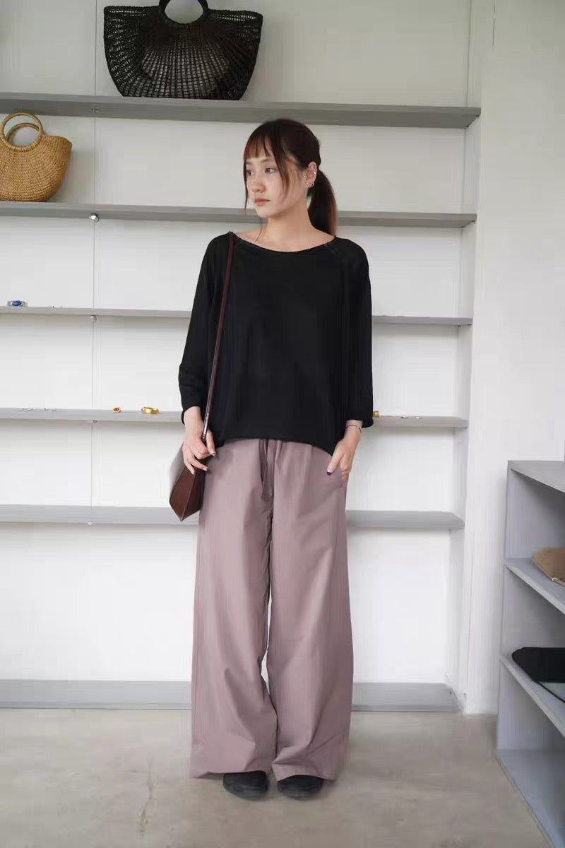 26春夏 linen raglan pullover