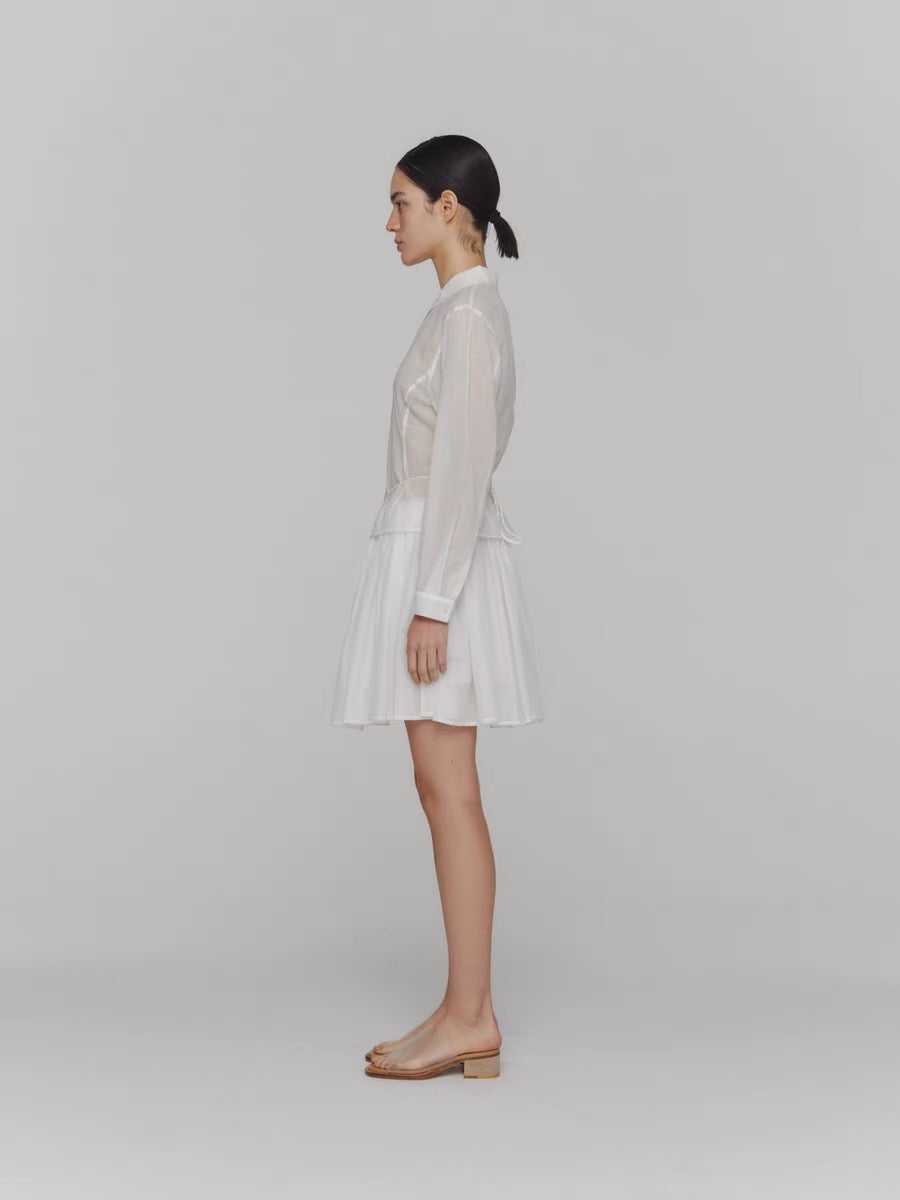 24春夏 COTTON SHIRRING BANDING SKIRTS