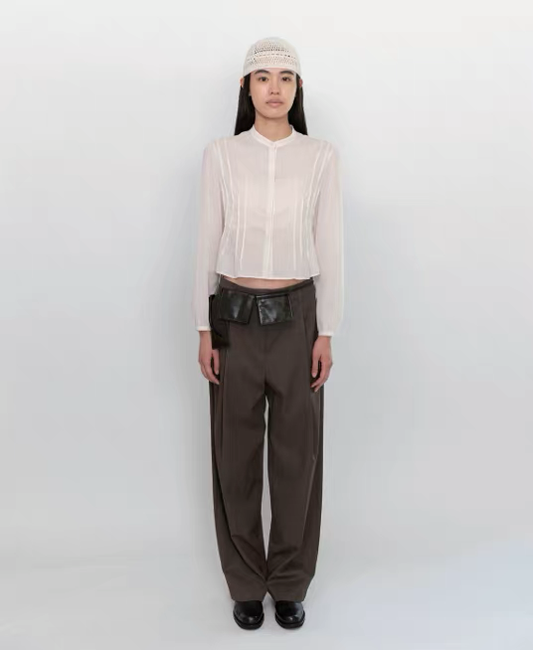26早春  PINTUCK SLIM SHIRT