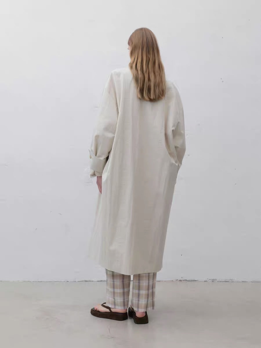 24早春 HIGH NECK COTTON TRENCH