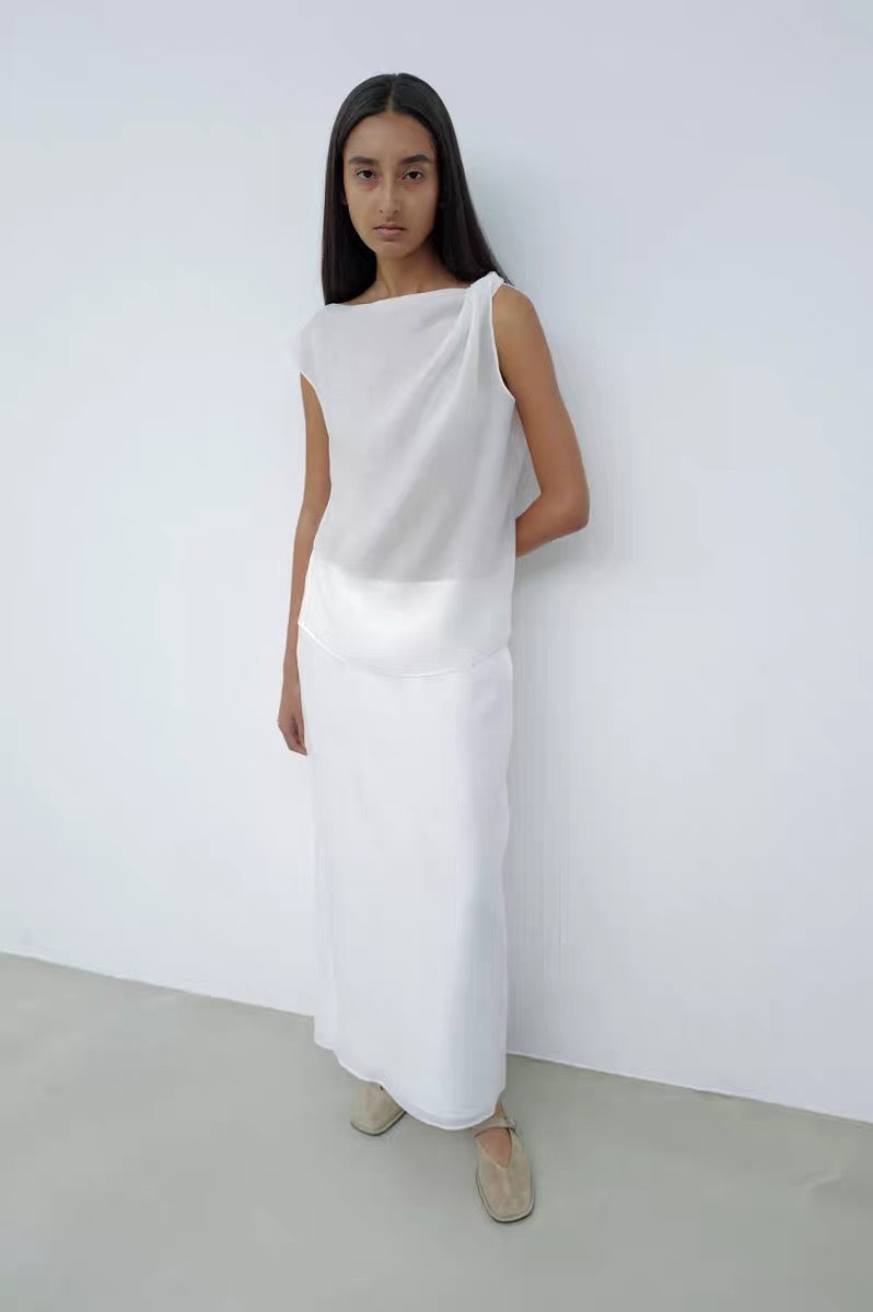 25春夏  ASYMMETRICAL DRAPED TOP
