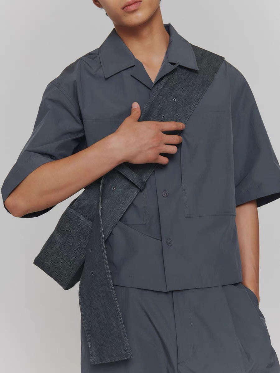 24早春 POCKET HALF SHIRTS 短款衬衫