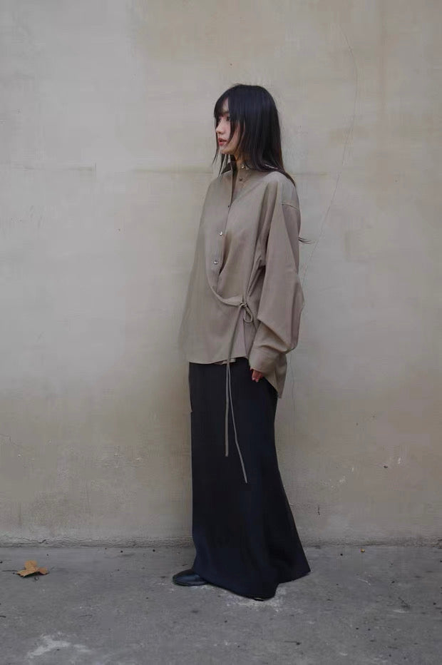 26早春  SIDE TWISTED SHIRT