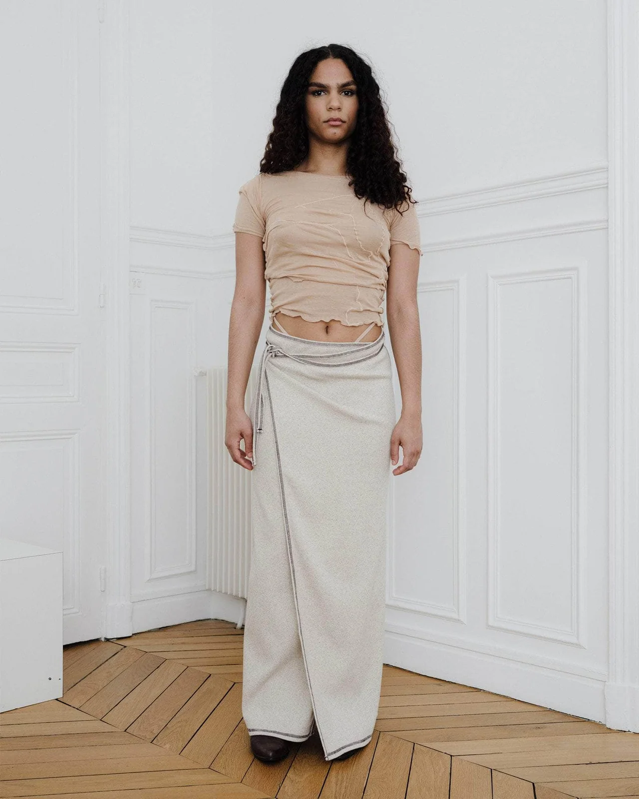 24早春 Garble Wrap Skirt 一片式包裹裙