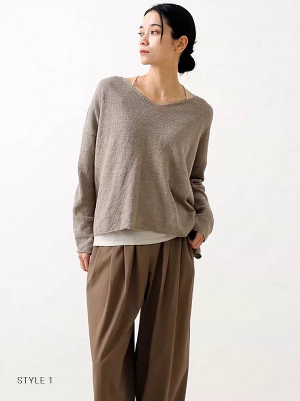 26春夏 cotton linen pullover