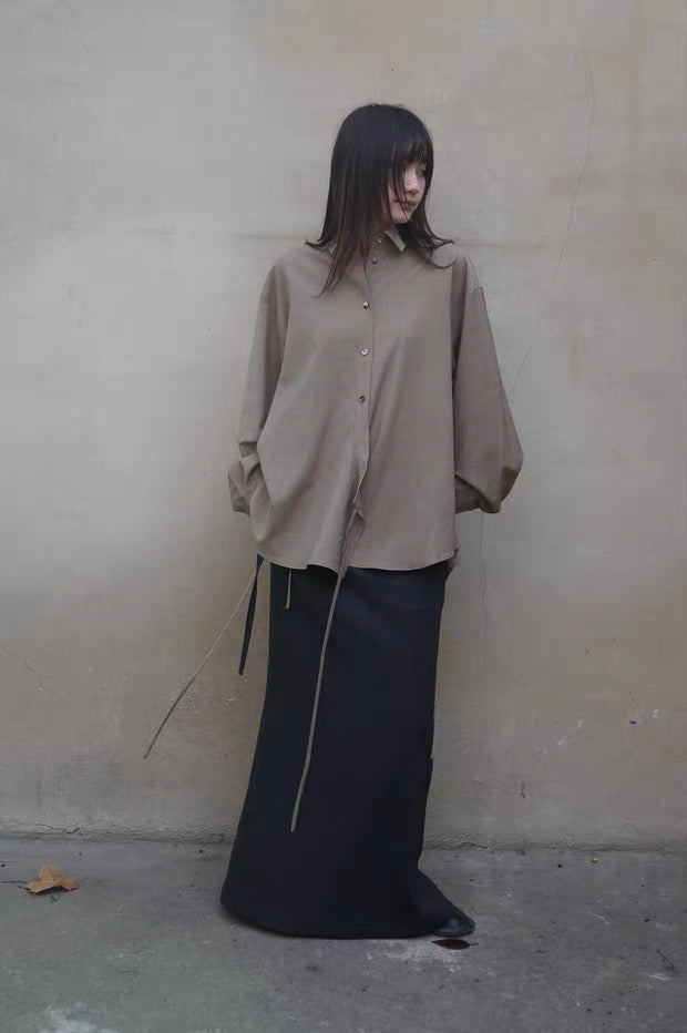 26早春  SIDE TWISTED SHIRT