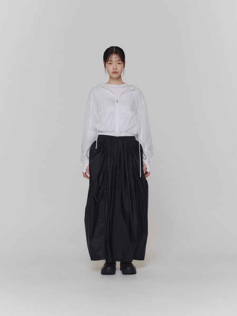 24早春 LAYERED SHIRRING SKIRT