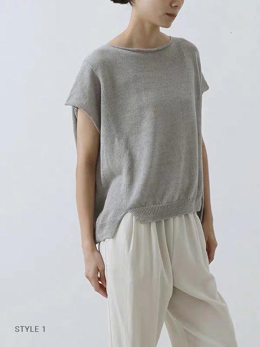 26春夏 linen cotton vest