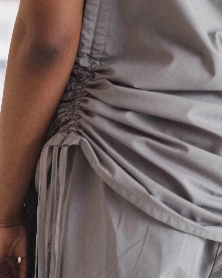 25早秋  PICTORIAL STRAP TOP 抽绳吊带