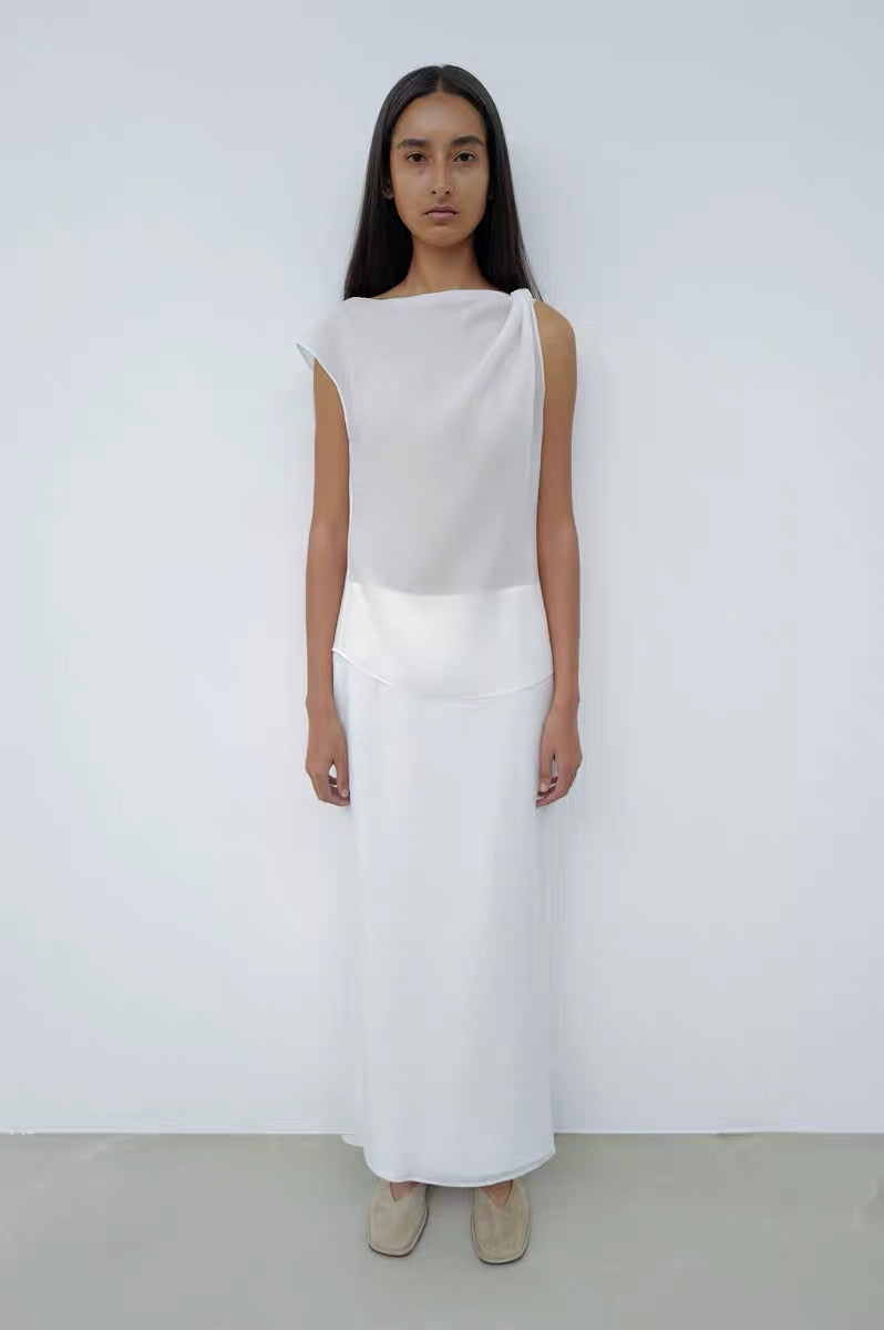 25春夏  ASYMMETRICAL DRAPED TOP