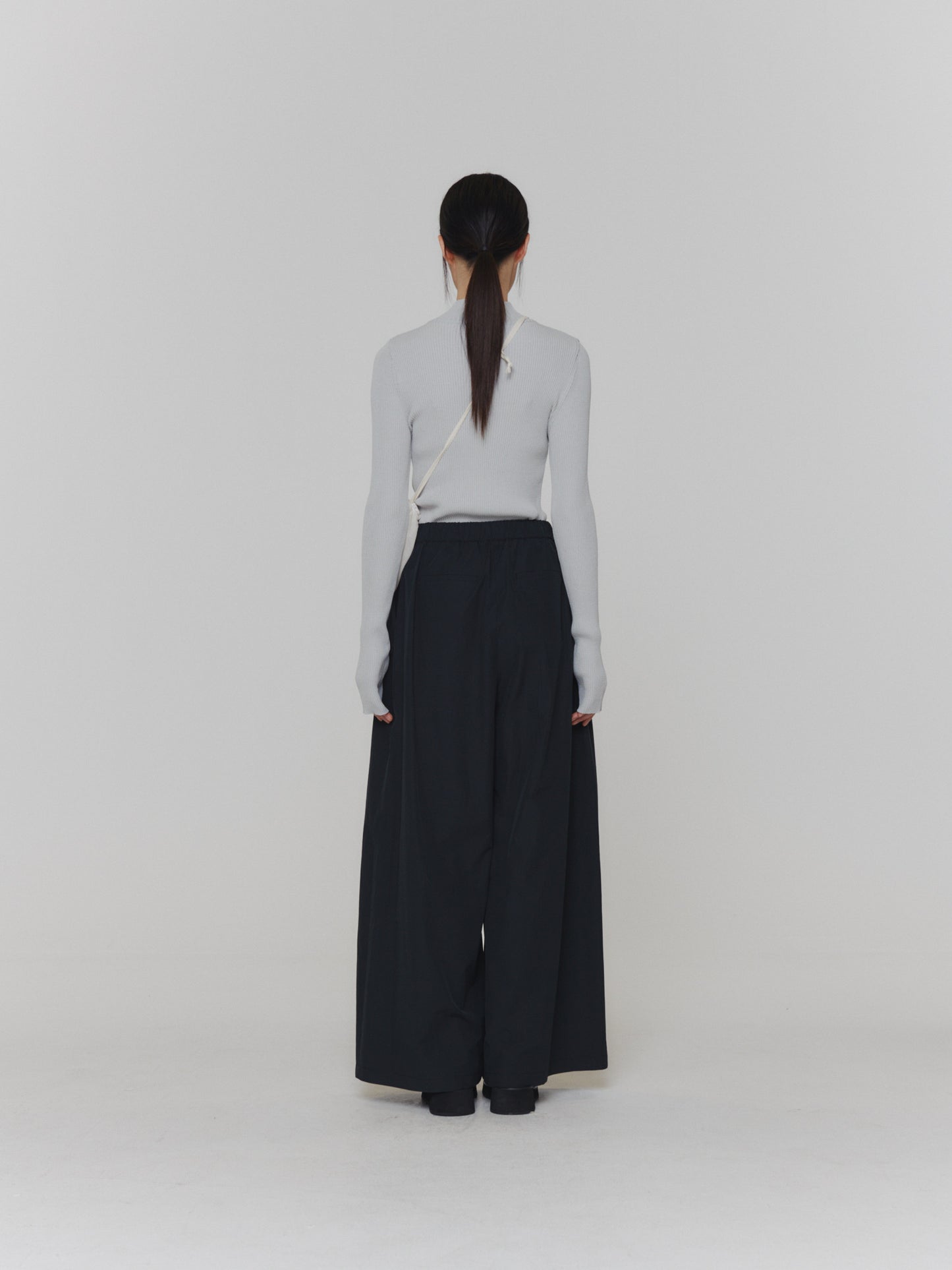 24早春 SHIRRING BANDING PANTS阔腿裤