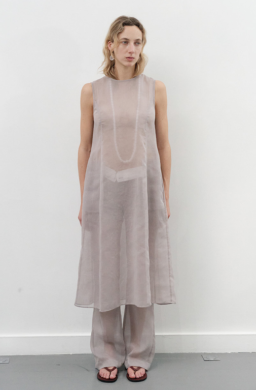 25早春 SHEER LONG DRESS 微透长款连衣裙