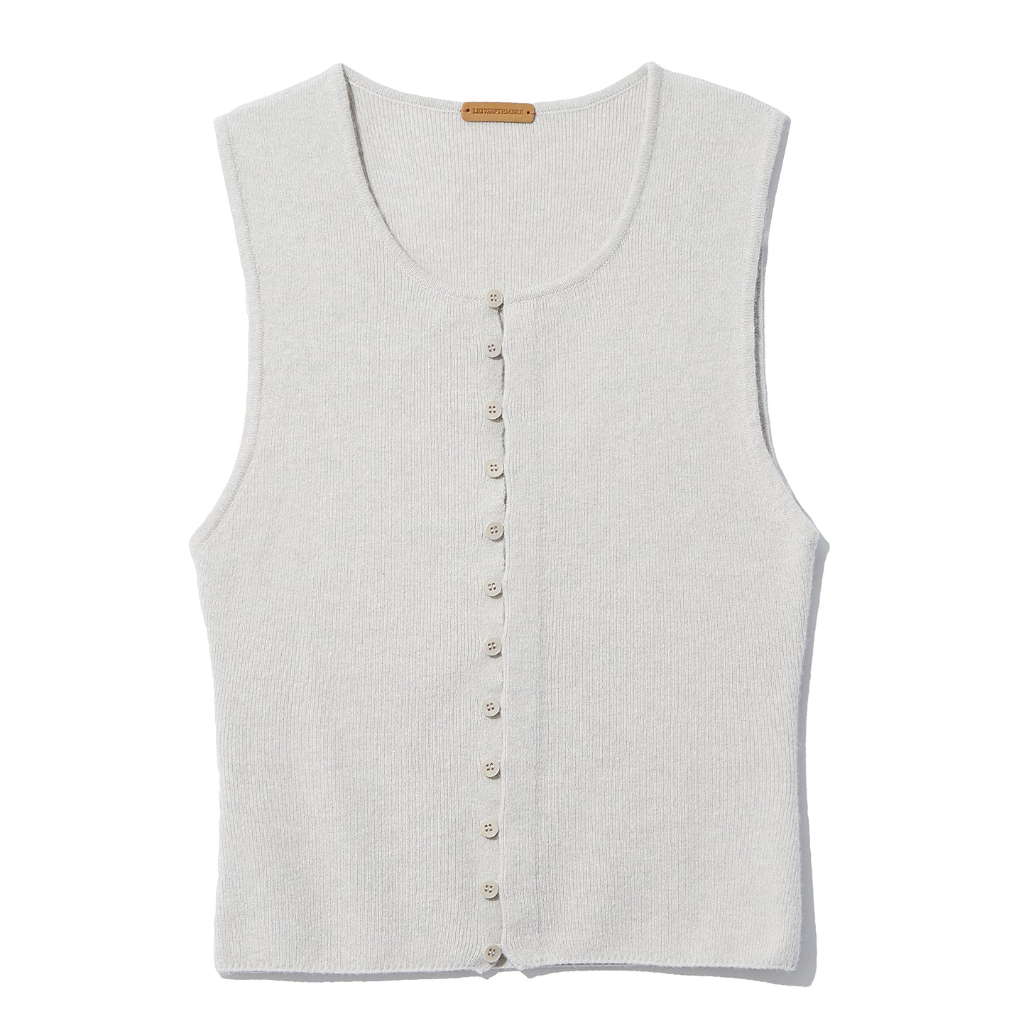 25早秋 BUTTON DOWN SLEEVELESS TOP