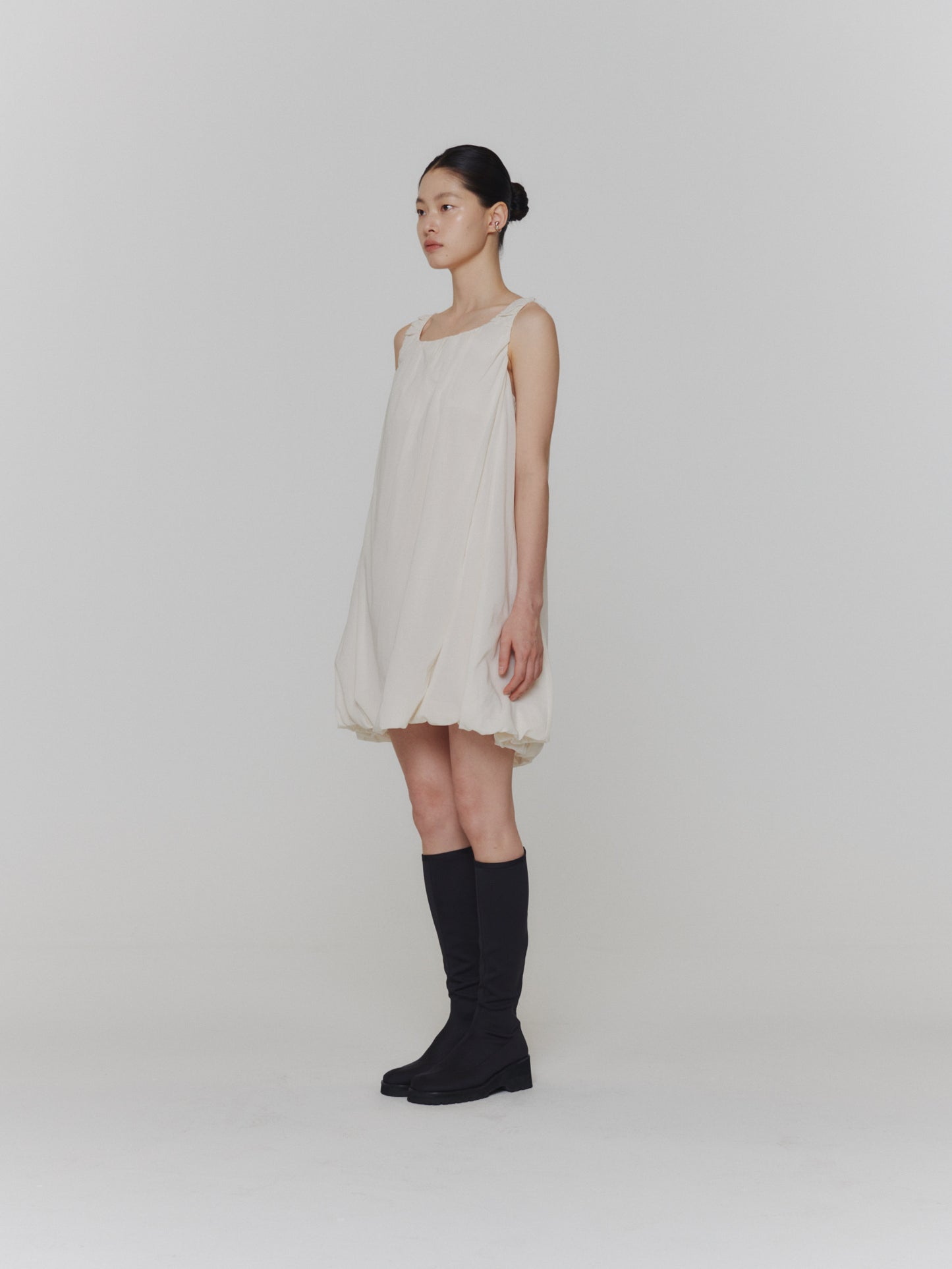 24早春 SHEER VOLUME MINI DRESS