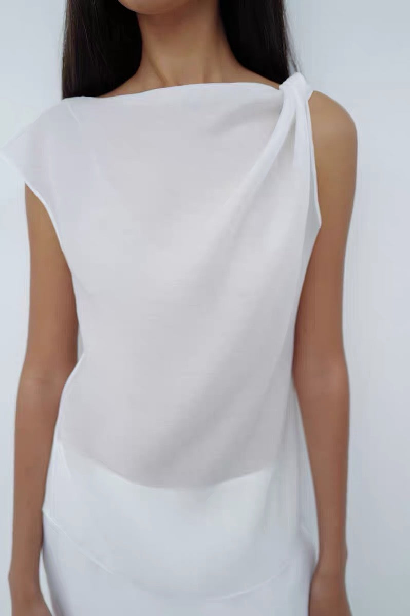 25春夏  ASYMMETRICAL DRAPED TOP