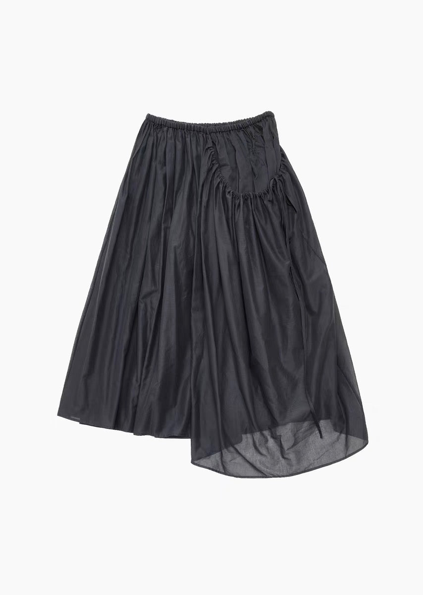 24春夏 DRAWSTRING SHEER SHIRRING SKIRT