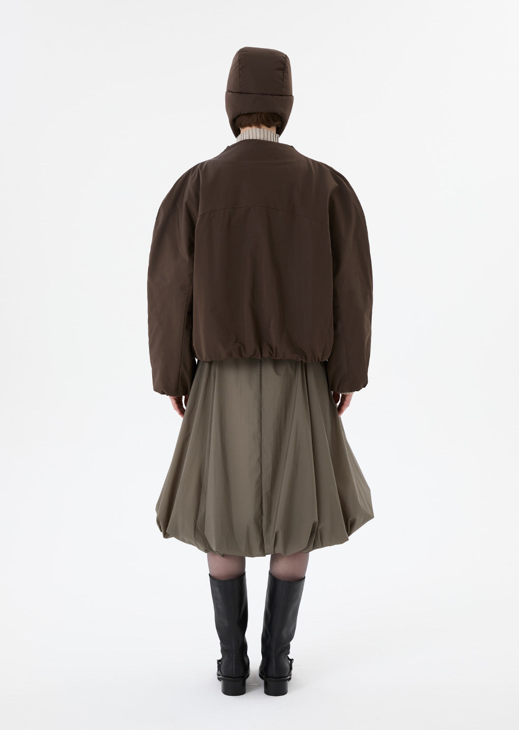 25早秋 TAFFETA PADDED EARMUFF CAP