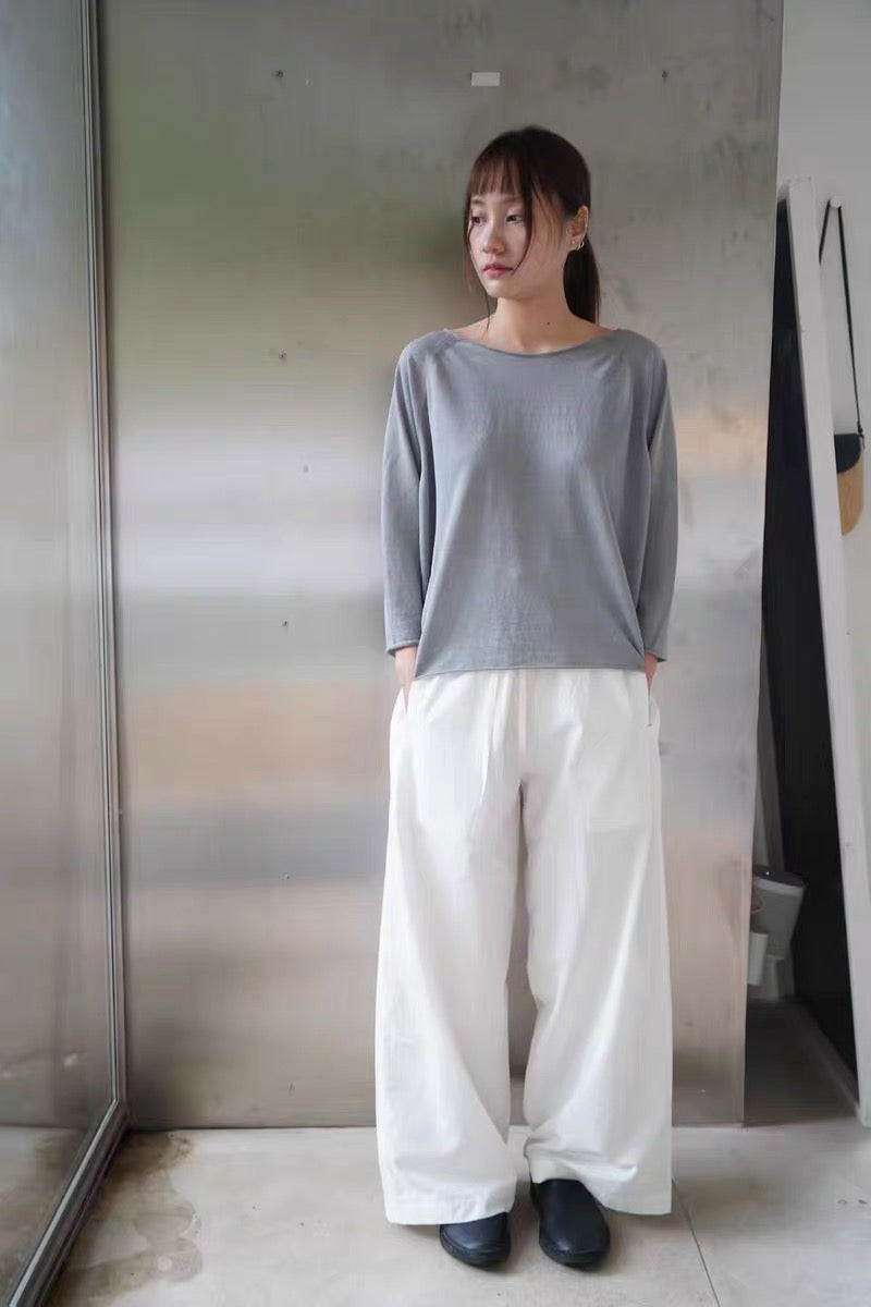 26春夏 linen raglan pullover