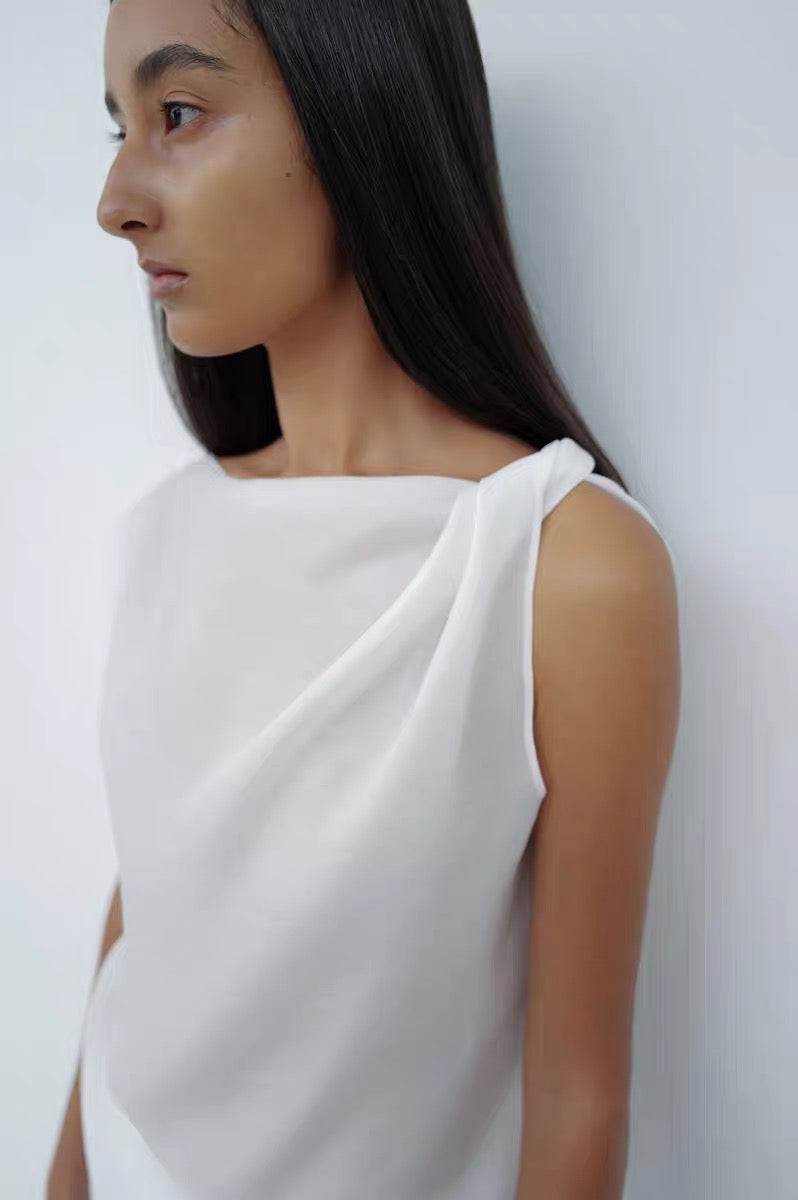 25春夏  ASYMMETRICAL DRAPED TOP