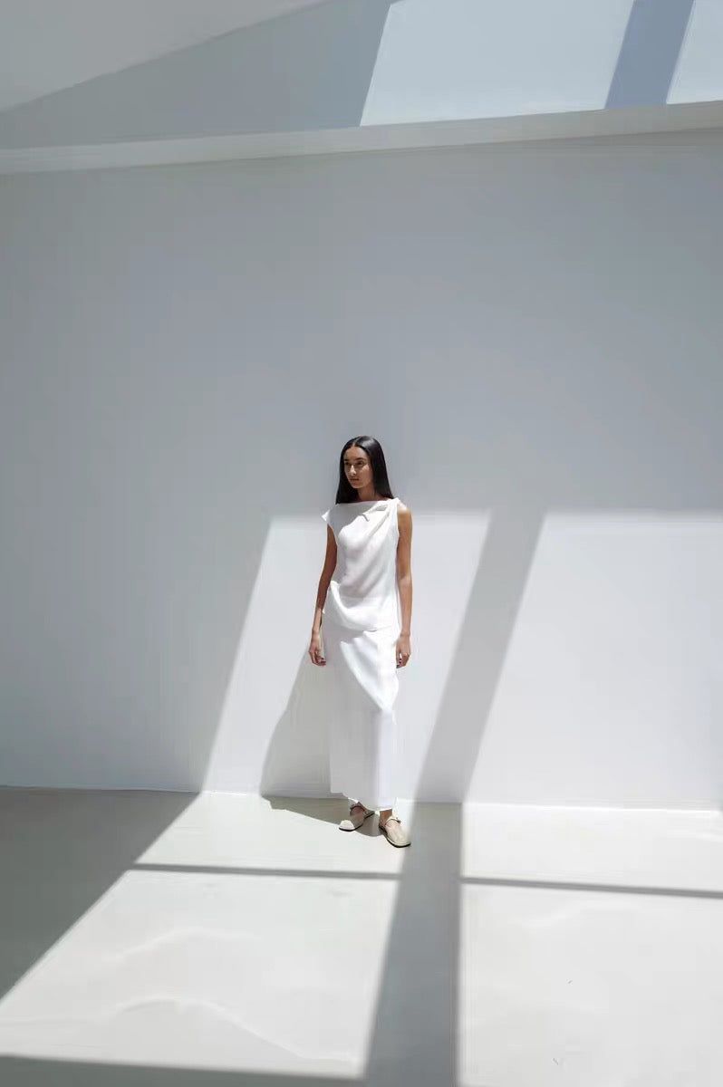 25春夏  ASYMMETRICAL DRAPED TOP