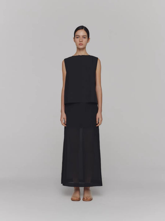 24春夏 SHEER MAXI LONG SKIRT