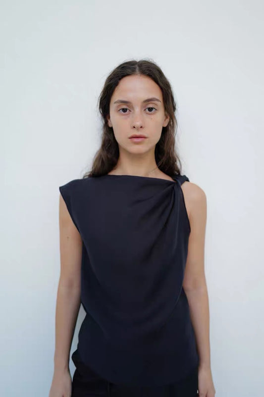 25春夏  ASYMMETRICAL DRAPED TOP