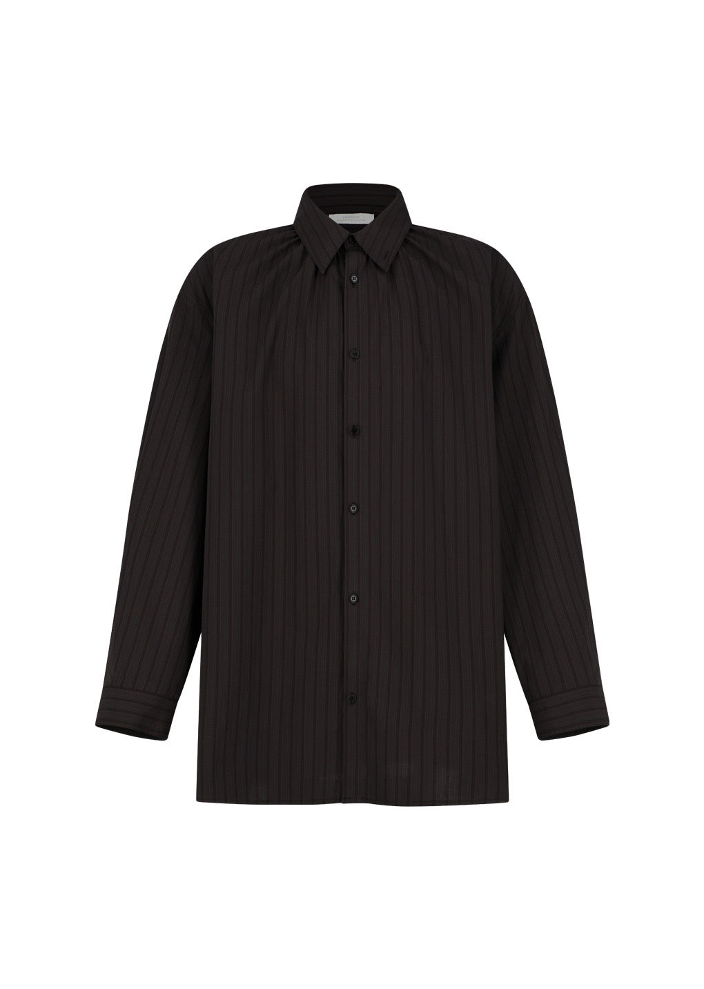 25早秋 STRIPE SHIRRING OVERSIZED SHIRTS