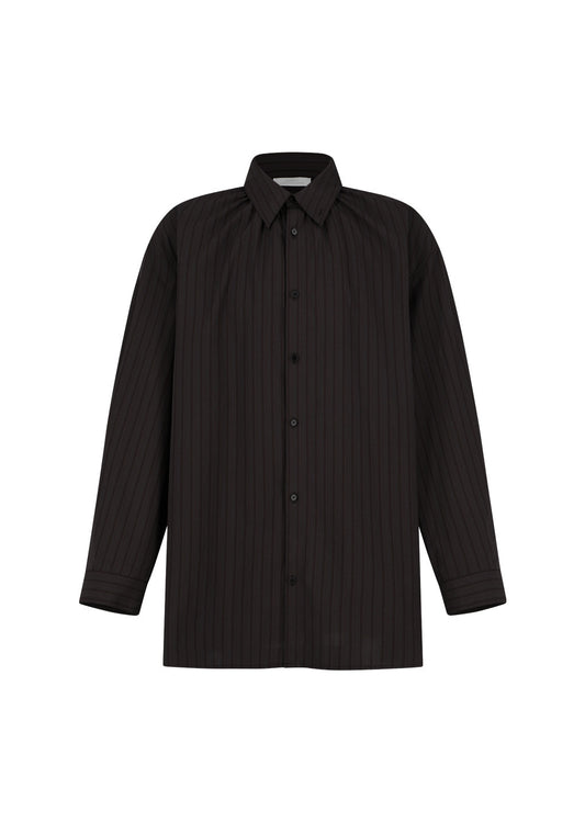 25早秋 STRIPE SHIRRING OVERSIZED SHIRTS