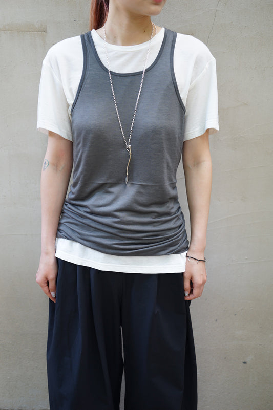 25春夏 天丝羊毛显瘦百搭工字背心