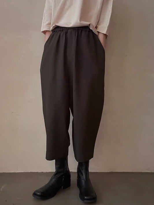 ELASTIC TROUSERS 松紧腰萝卜裤