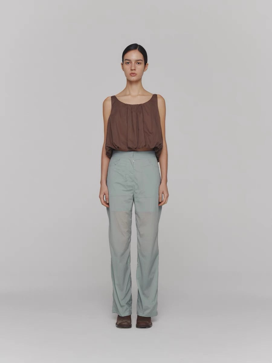 24春夏 SHEER VOLUME CROP TOP