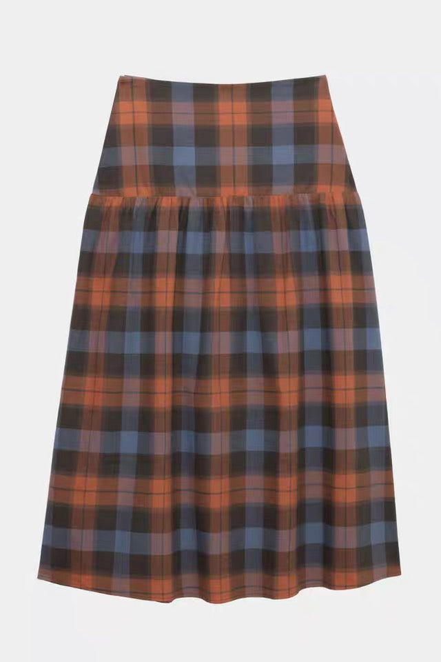 25早秋 GARLIN SKIRT 格纹半裙