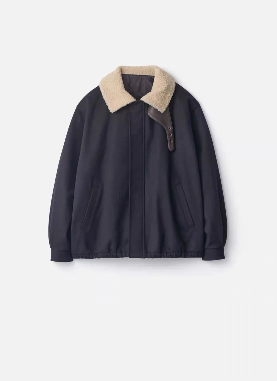 26秋冬MOUTON COLLAR WOOL CASHMERE PADDED JACKET