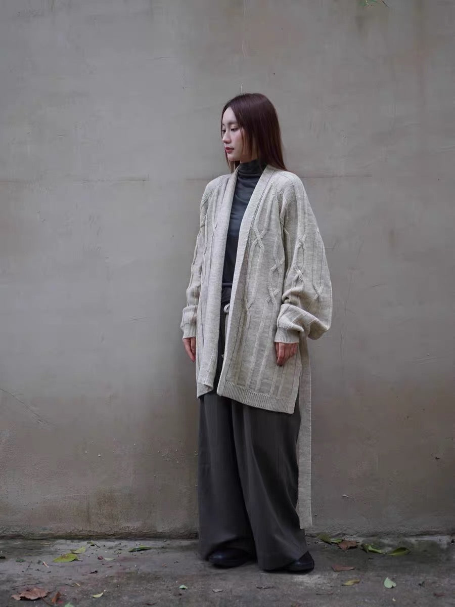 25秋冬 CABLE ROBE CARDIGAN
