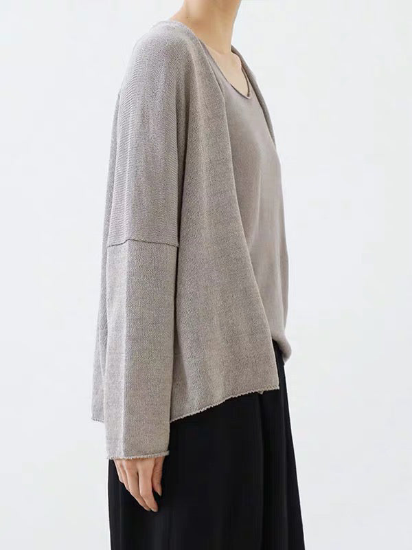 26春夏 linen cotton cardigan