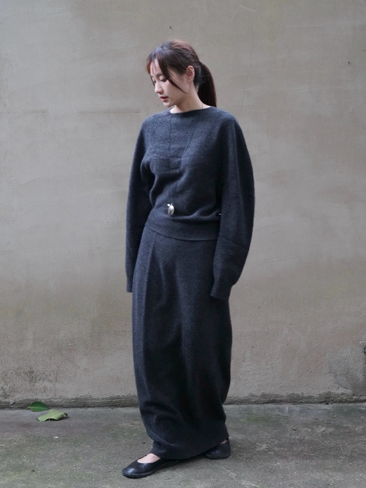 26早秋 CARA TWISTED SET KNIT TOP