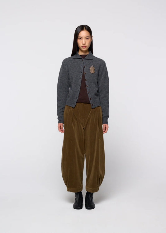 26早秋 VELVET SHIRRING PANTS