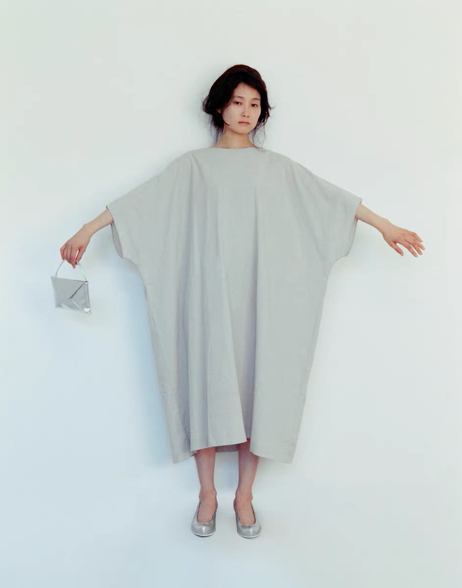 25春夏 flax poplin folk dress