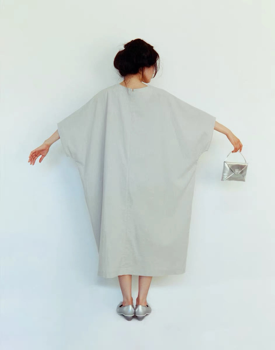 25春夏 flax poplin folk dress