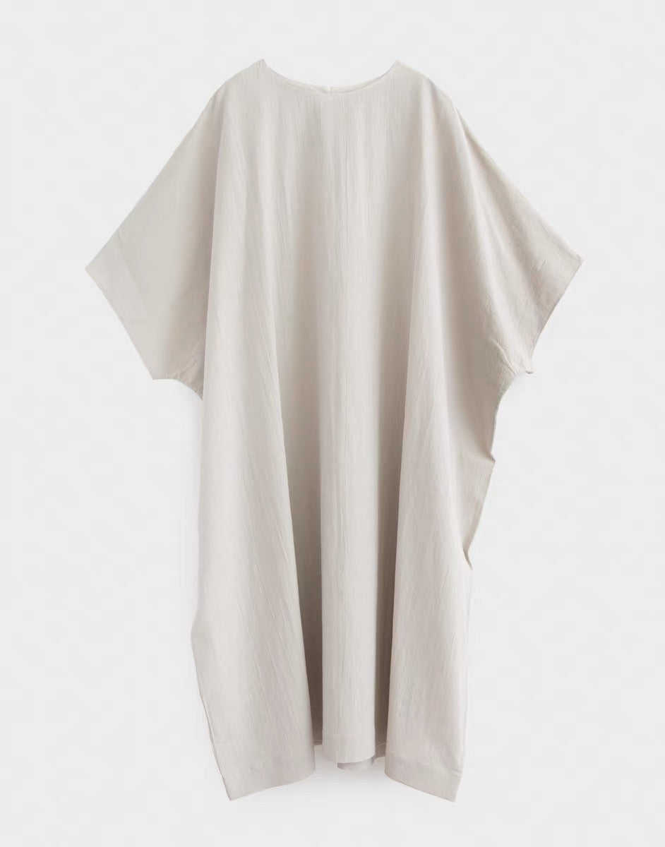 25春夏 flax poplin folk dress