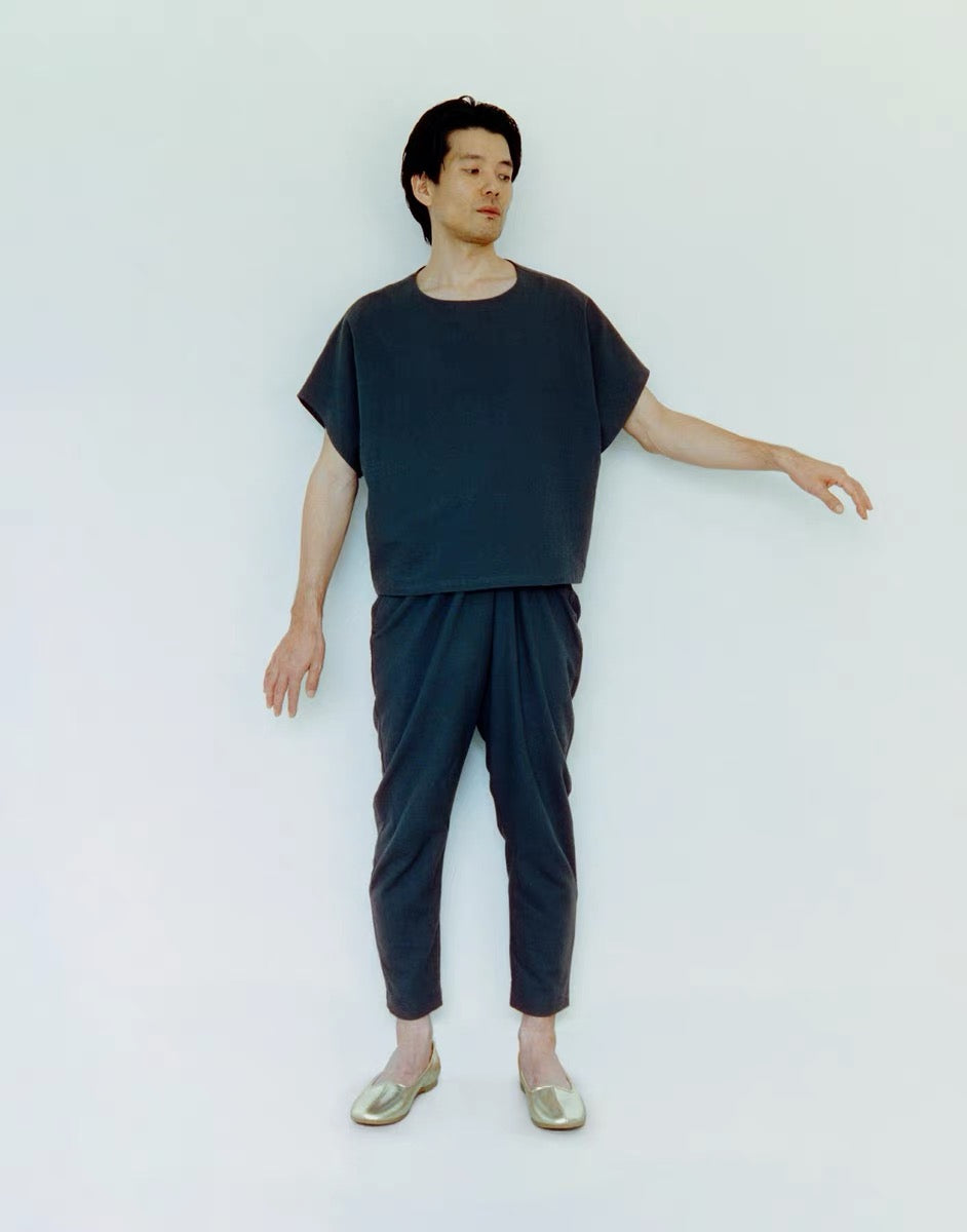25春夏 flax poplin wrapped pants