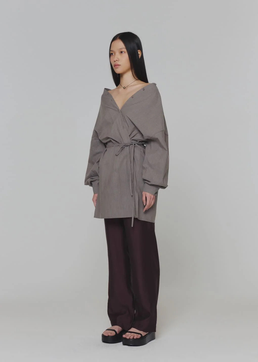 25春夏 SILKY BANDING PANTS 休闲长裤