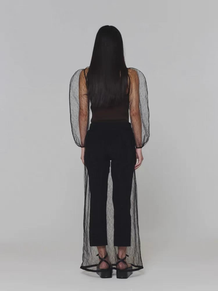 25春夏 SHEER LACE LONG SKIRT 蕾丝长裙