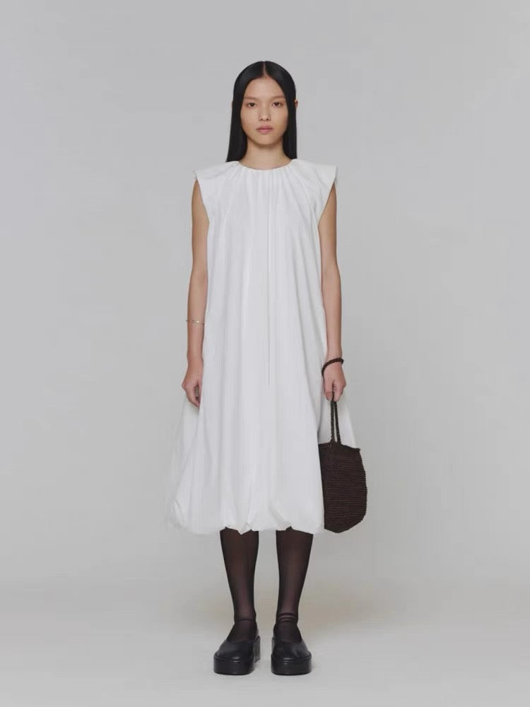 25春夏 COTTON VOLUME SHIRRING DRESS