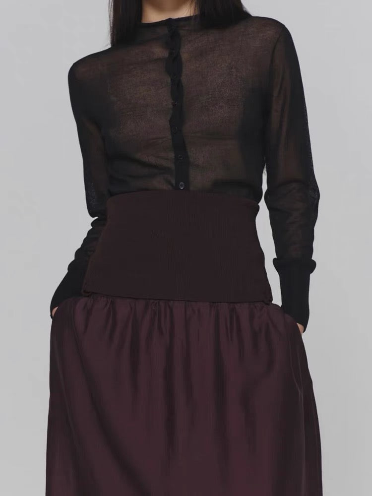 25春夏 SILKY KNIT MAXI DRESS 吊带连衣裙