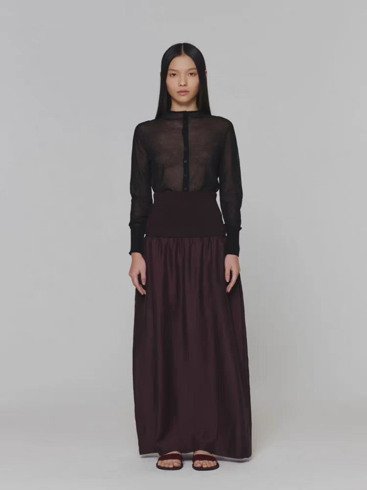 25春夏 SILKY KNIT MAXI DRESS 吊带连衣裙